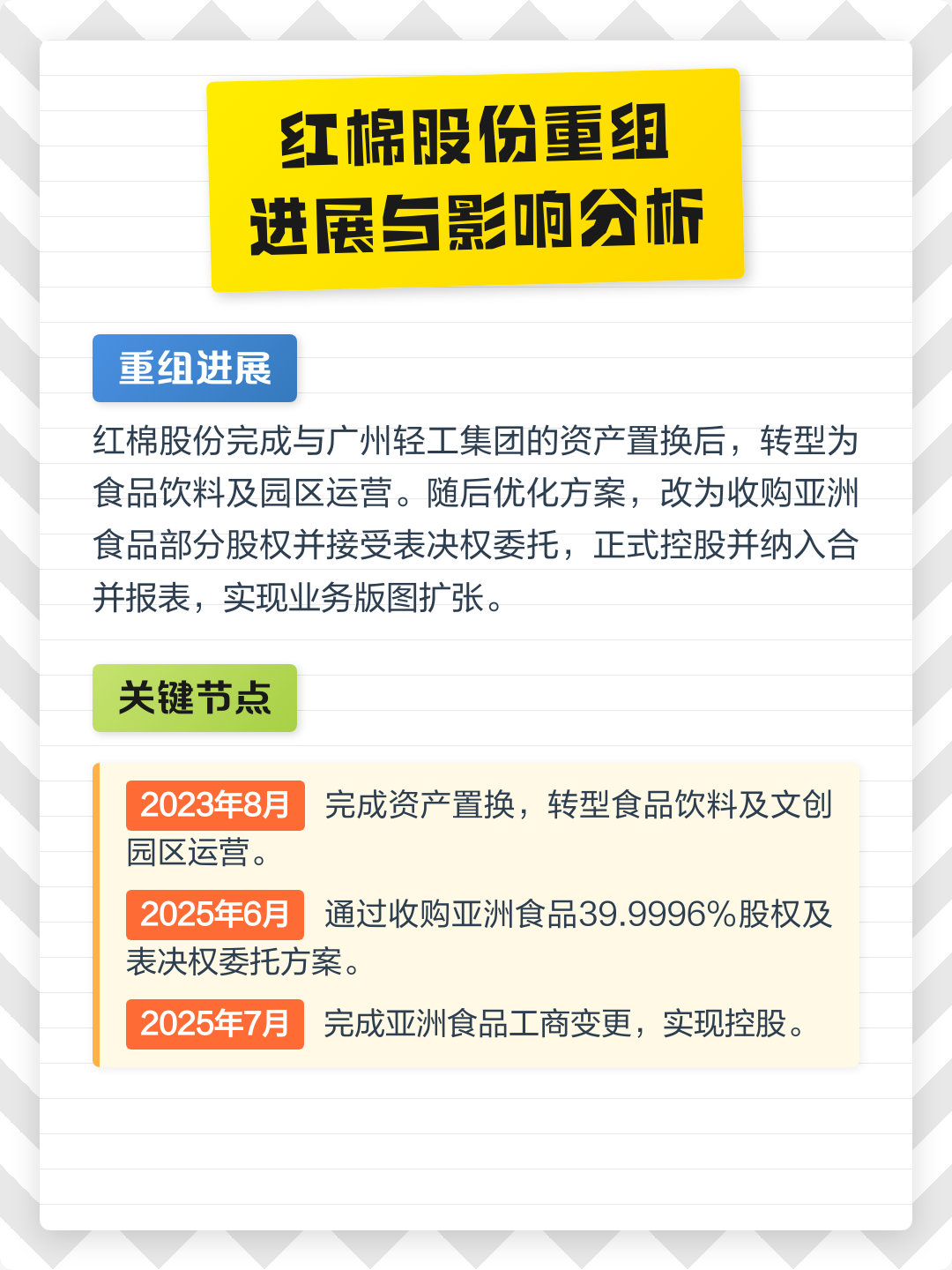 香格里拉市食品资产重组(食品资产重组案例)